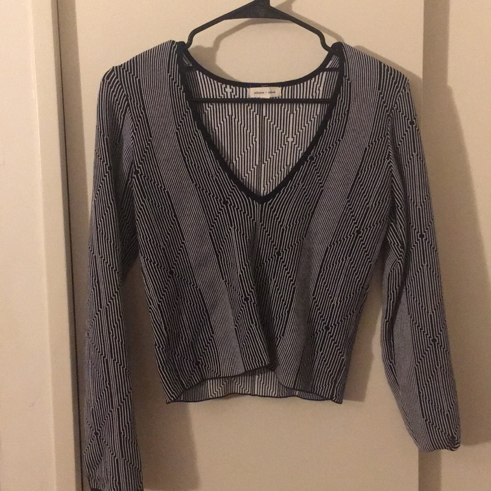 Silence + Noise long sleeve crop top